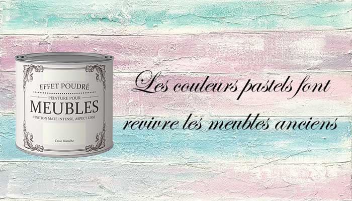 Meuble shabby chic de couleur pastel